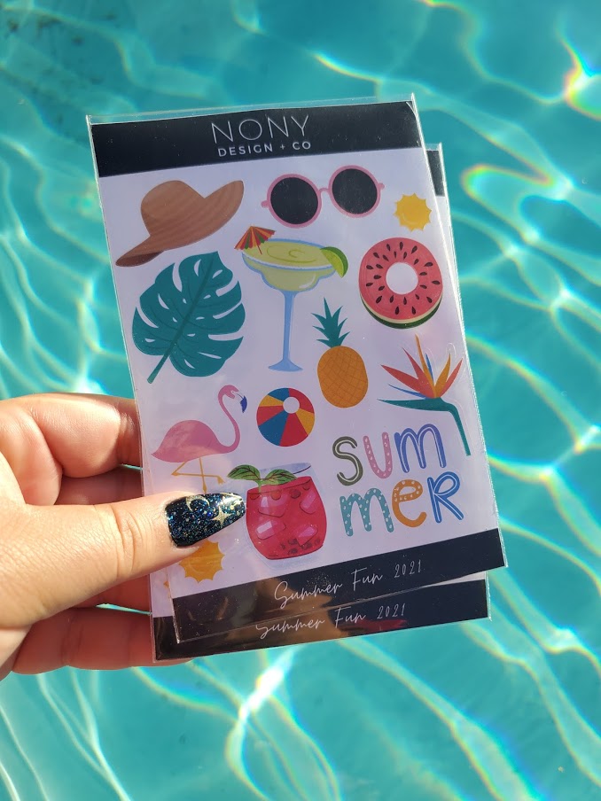 Summer Fun Sticker Sheet | Planner Stickers