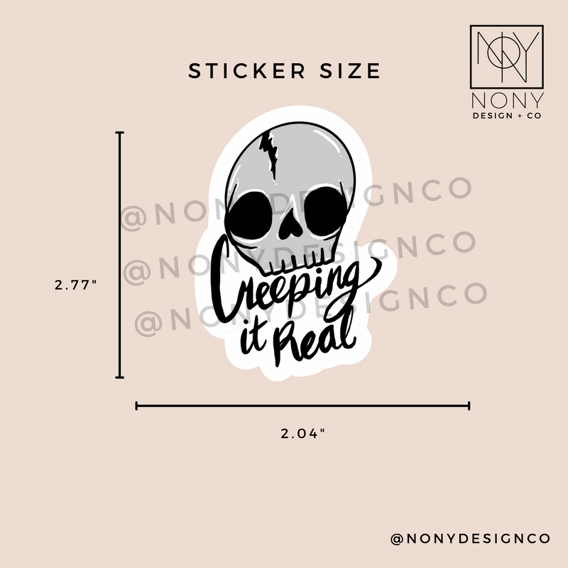 Creeping It Real Sticker