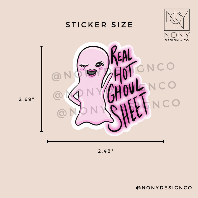 Real Hot Ghoul Sheet Sticker