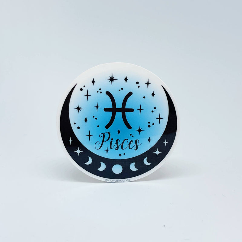 Zodiac Aura Crescent Sticker