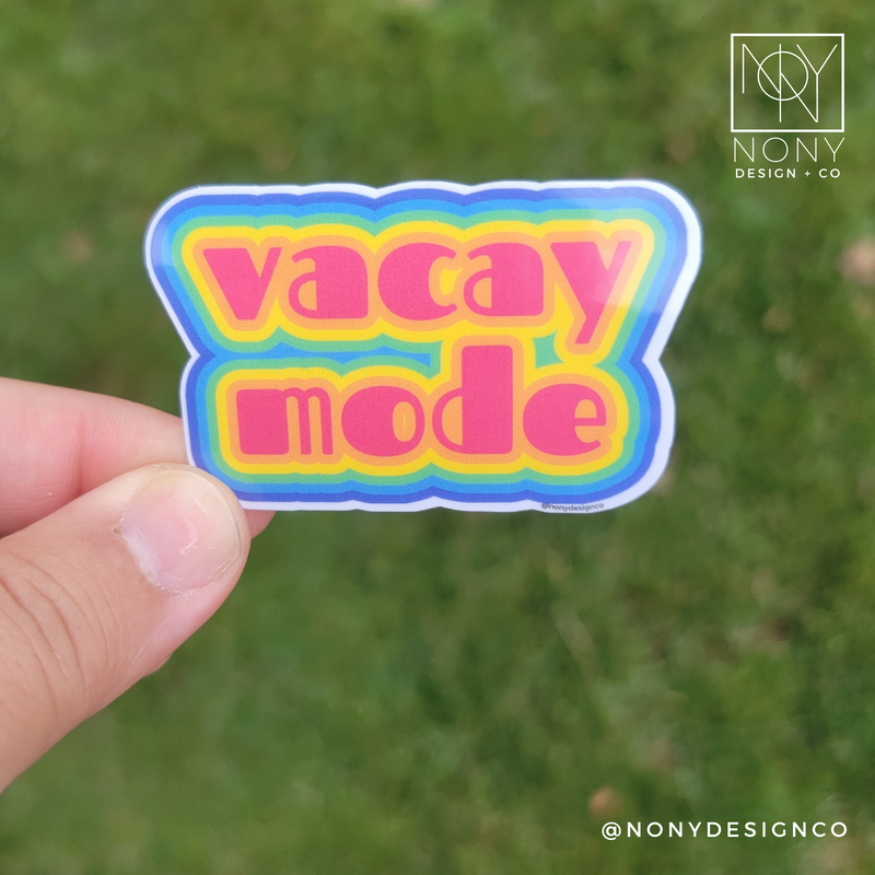 Vacay Mode Die Cut Sticker