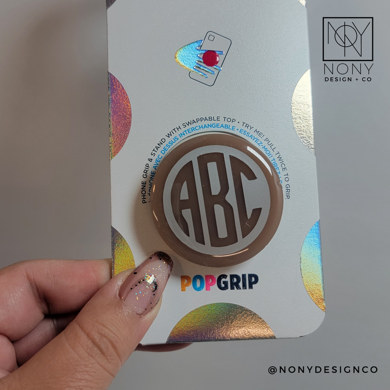 Custom Monogram Phone Grip