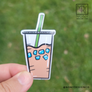 Medium Iced Coffee Die Cut Sticker