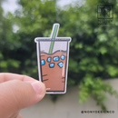 Dark Iced Coffee Die Cut Sticker