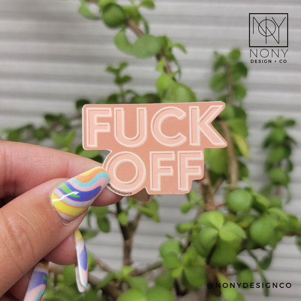 Fk Off Die Cut Sticker