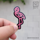 Neon Flamingo Die Cut Sticker