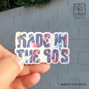 Made in the 90's Die Cut Sticker
