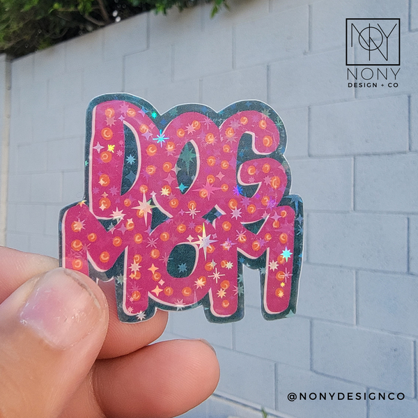 Dog Mom Die Cut Sticker