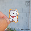 Mini Lucky Cat Die Cut Sticker