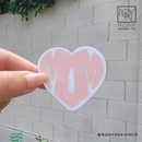 Mom Heart Die Cut Sticker