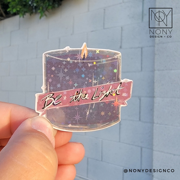 Be the Light Die Cut Sticker