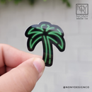 Neon Palm Tree Die Cut Sticker