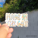 Made in the 60's Die Cut Sticker