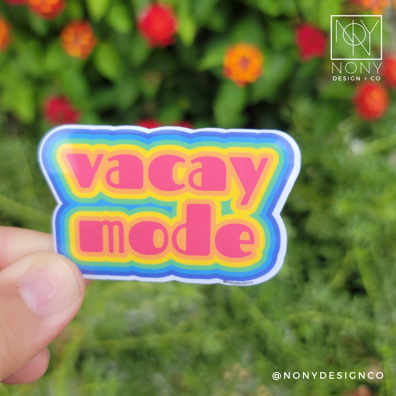 Vacay Mode Die Cut Sticker