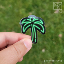 Neon Palm Tree Die Cut Sticker