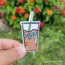 Dark Iced Coffee Die Cut Sticker