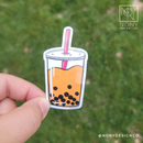 Thai Boba Tea Die Cut Sticker