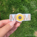 Cheetah Sunflower Mom Die Cut Sticker