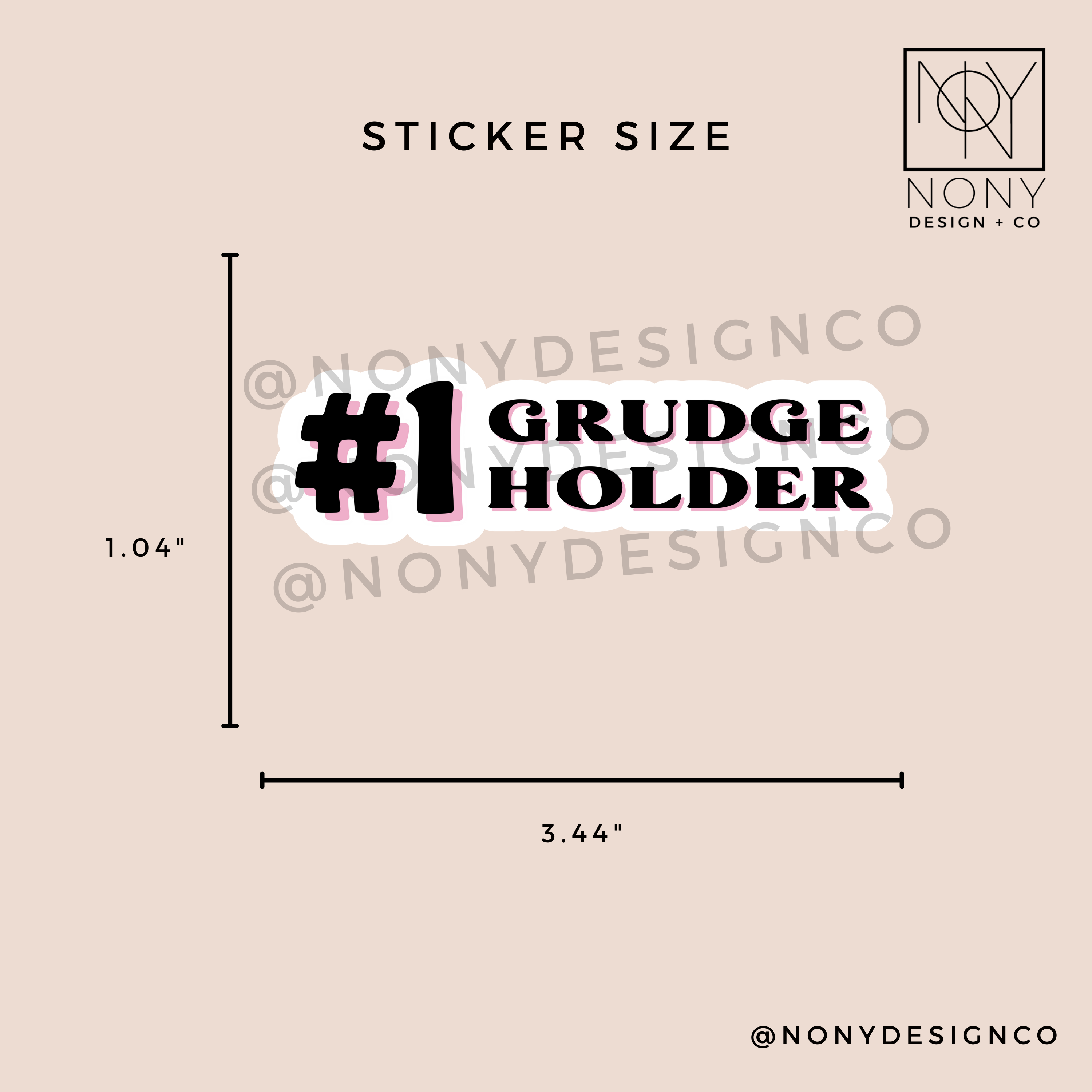 #1 Grudge Holder Sticker