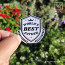 World's Best Father Die Cut Sticker