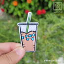 Medium Iced Coffee Die Cut Sticker