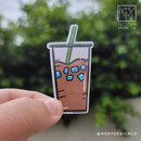 Dark Iced Coffee Die Cut Sticker