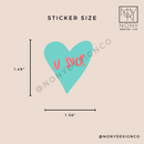 U Suck Iridescent Holographic Die Cut Sticker