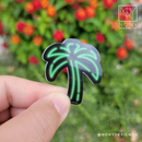 Neon Palm Tree Die Cut Sticker