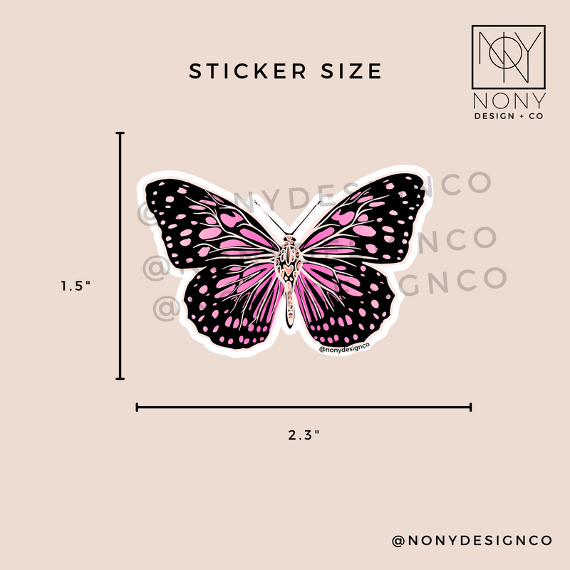 Butterfly Die Cut Sticker