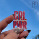 GRL PWR Iridescent Holographic Die Cut Sticker