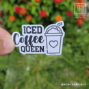 Iced Coffee Queen Die Cut Sticker