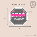 Fck Racism Die Cut Sticker