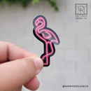 Neon Flamingo Die Cut Sticker