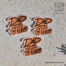 DAD: The Man, The Myth, The Legend Die Cut Sticker