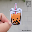 Thai Boba Tea Die Cut Sticker