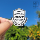 World's Best Father Die Cut Sticker