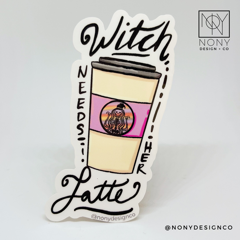 Witch Latte Sticker