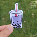 Taro Boba Tea Die Cut Sticker