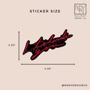 I Tolerate You Iridescent Holographic Die Cut Sticker