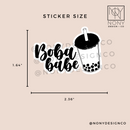 Boba Babe Die Cut Sticker