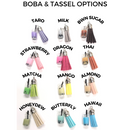 Custom Boba Charm Circle Keychain