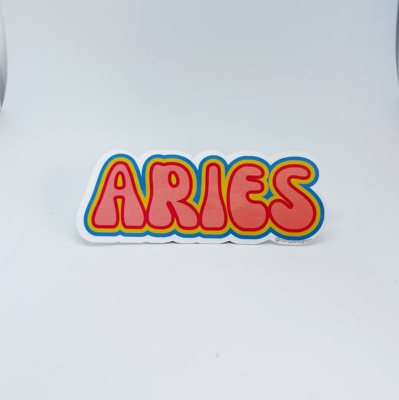 Zodiac Name Sticker