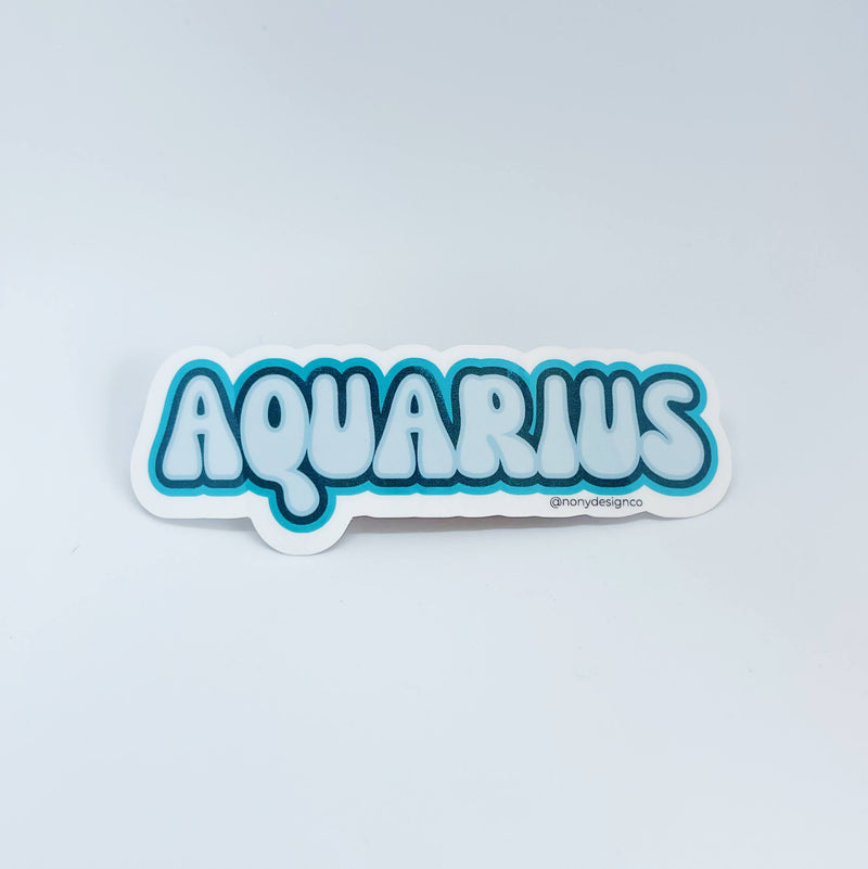 Zodiac Name Sticker