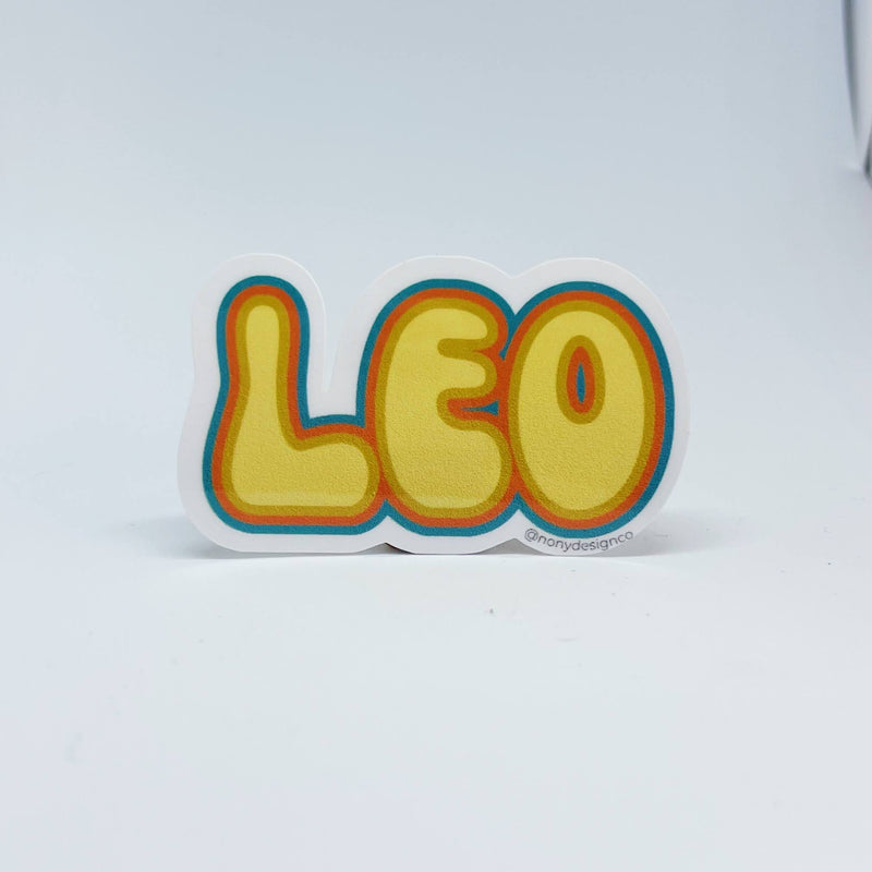 Zodiac Name Sticker