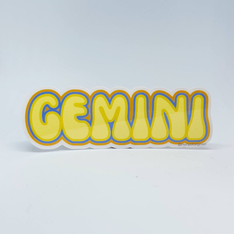 Zodiac Name Sticker