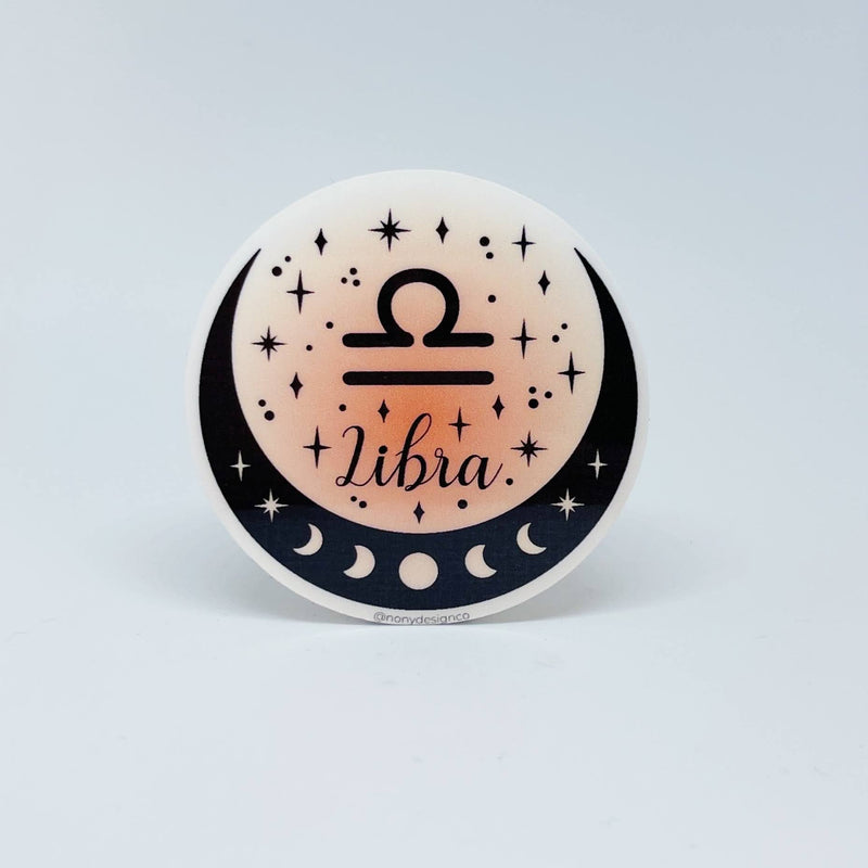 Zodiac Aura Crescent Sticker