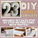 Number 4 | Mosaic Numbers for Balloons | Detailed Step by Step Instructions for Printing & Assembly with Photos