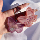 Butterfly Shaker Resin Keychain