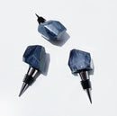 Faux Agate Resin Wine Stoppers | Stainless Steel Cork | Purple + Grey