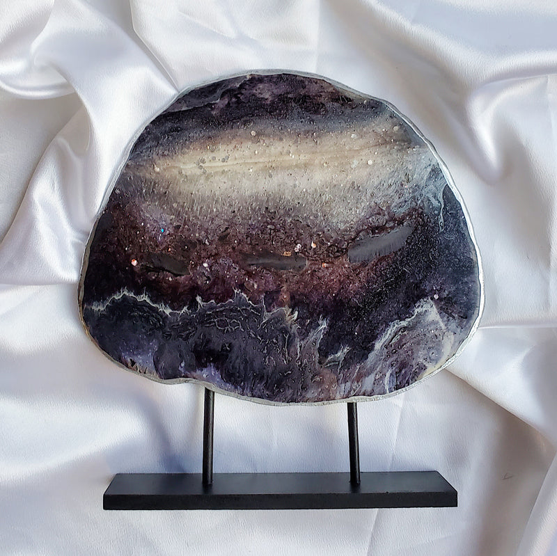 Faux Agate Slice Décor | Pour Resin Art